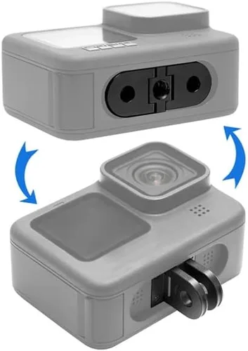 Vista 6 de Dedos plegables de repuesto para GoPro Hero11/10/9/8 Soporte adaptador de imán con 1/4 trípode conectar puerto para mango de vivienda Monopod