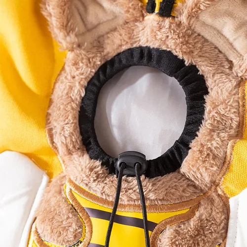 Vista 4 de Bolso de hombro de lona para mascotas, lindo transportador de gatos con forma de abeja, tamaño S, portátil para gatitos y cachorros, transportadores