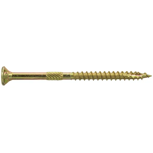 Vista 214 de 8 x 1 revestimiento exterior recubierto de bronce, tornillo de madera multiusos compatible con ACQ, cabeza plana Torx/Star Drive de 1 libra, 288