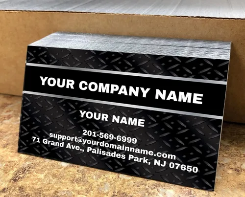 Vista 6 de IMPACTONLINEPRINTING, tarjetas de visita (250 unidades a 2500 piezas) - Papel grueso liso de 16 puntos (12.28 oz/m²), negro clásico
