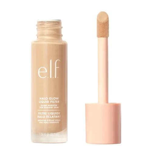 Vista 13 de e.l.f. Filtro líquido Halo Glow, potenciador de tez para un aspecto brillante y suave de enfoque, infundido con ácido hialurónico, vegano y libre