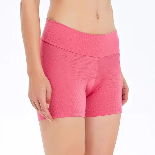 Vista 6 de CATENA Ropa interior de ciclismo para mujer con acolchado 3D, transpirable, ligero, pantalones cortos de MTB elásticos para bicicleta