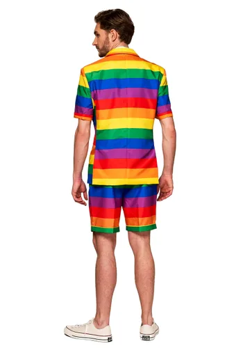 Vista 2 de Traje de Verano Arcoíris para Hombre de Suitmeister Multicolor