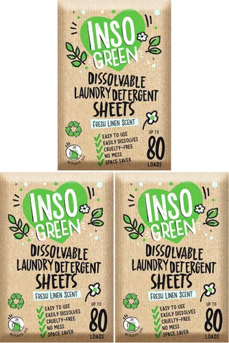 Vista 9 de Hojas de detergente ecológico para lavandería - 80 lavados de ropa Hojas de detergente - 40 sin envase de plástico Detergente en hojas para lavadora