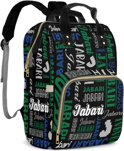 Vista 17 de Bolsos de bebé de encargo del muchacho del nombre, mochila Negro 01