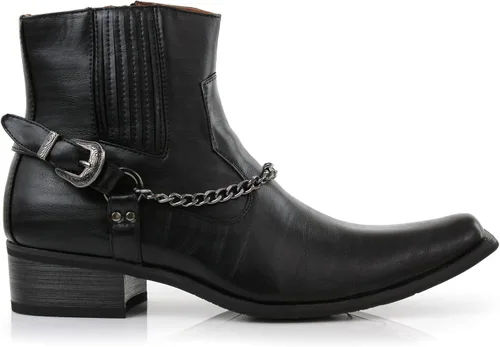 Vista 2 de Ferro Aldo Alejandro MFA606326 - Botas de vestir de espuma viscoelástica para hombre, estilo casual, con hebilla de alta occidental, botas de vestir