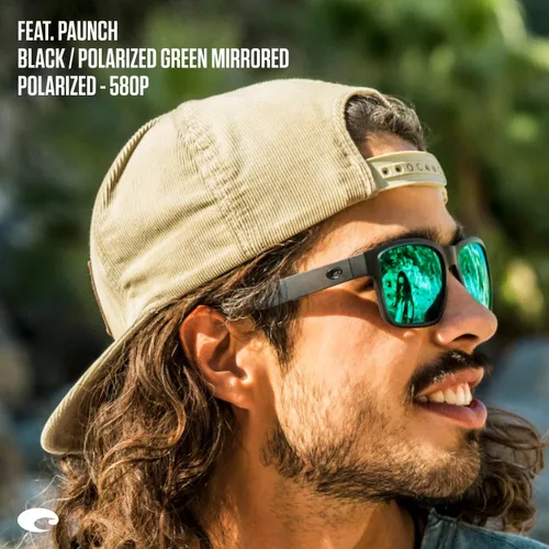 Vista 7 de Costa Del Mar Gafas de sol cuadradas Paunch para hombre, Multi