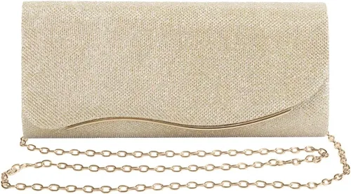 Vista 28 de Naimo - Deslumbrante bolsa pequeña de solapa, con cadena desmontable para eventos nocturnos.