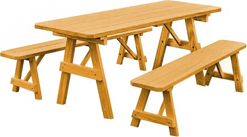 Vista 15 de Furniture Barn USA Pine - Mesa tradicional de 4 pies con 2 bancos, color negro