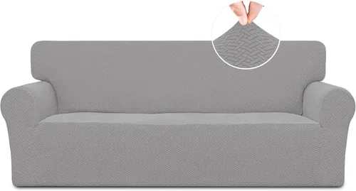 Vista 21 de Easy-Going Funda de sofá reclinable de jacquard elástico, suave de 4 piezas, con lazo elástico, protector de muebles lavable para niños, mascotas