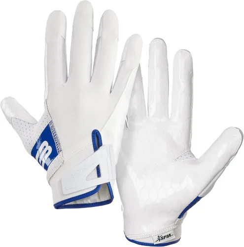 Vista 7 de Grip Boost DNA 2.0 Football Gloves with Engineered Stick - Adult Sizes Blanco