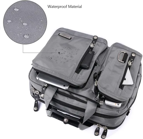 Vista 5 de Maletín para portátil de 18.4 pulgadas, mochila de mensajero, bolsa de hombro para juegos de 18 pulgadas, para viajes de negocios