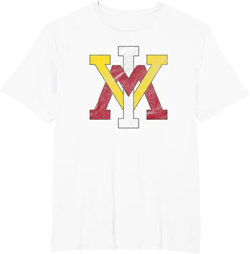 Vista 8 de Virginia Military Institute Camiseta VMI Keydets Distressed Primary, Negro
