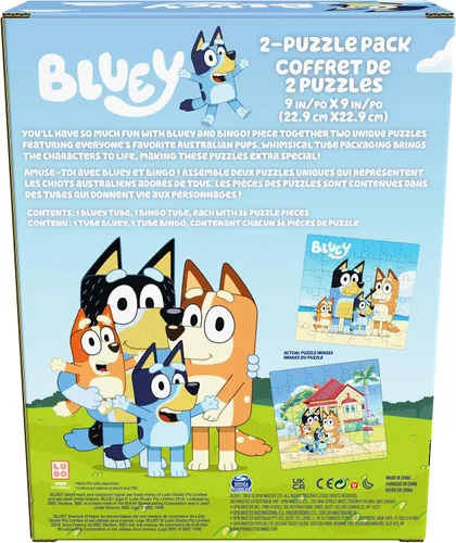 Vista 6 de Spin Master Games Bluey - Rompecabezas para niños en edad preescolar