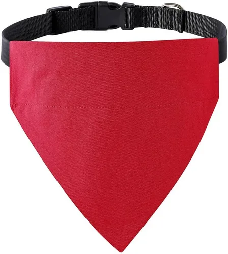 Vista 9 de Sublimación en blanco DIY perro bandana collar con hebilla ajustable, fuerte anillo en D para fácil correa de perro bandana, collar ajustable