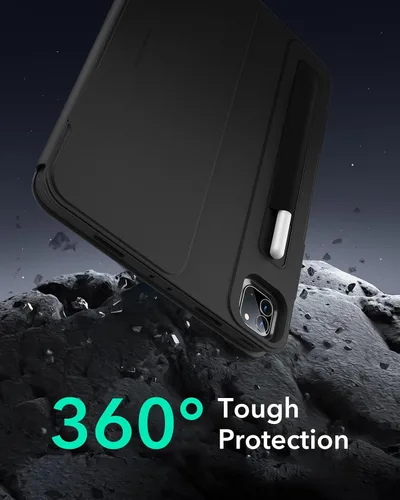 Vista 9 de ESR Funda para iPad Pro de 11 pulgadas (2022/2021/2020/2018, 4.ª/3.ª/2.ª/1.ª generación), cubierta magnética desmontable, soporte ajustable