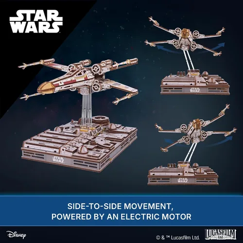 Vista 8 de UGEARS Star Wars ™ Luke Skywalker's X-Wing Starfighter™ Rompecabezas 3D