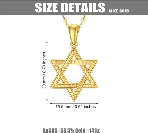 Vista 5 de WSX 14k HamsaDavid StarEvil EyeDream CatcherFeatherOmCeltic TrinityHorus Eye Pendant Necklace for Women