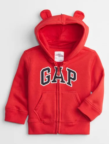 Vista 2 de GAP - Sudadera con capucha y cremallera completa para bebés varones, con logotipo de Playtime Favorites