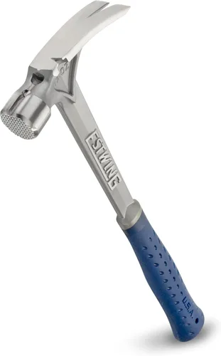 Vista 8 de Estwing Serie Ultra - Martillo de carpintero de mango corto de 15 oz con boca lisa y mango reductor de impactos - E6-15SR Fabricado en Estados