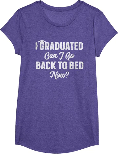 Vista 65 de Graduation Gift For Her Camiseta I Graduated Can I Go Back To Bed Now, Negro