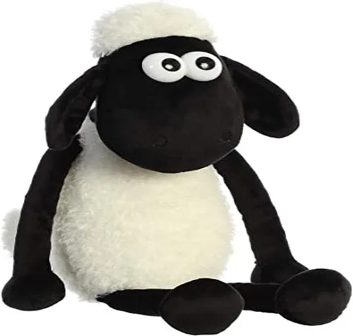Vista 8 de Aurora® Juguetón Shaun The Sheep® Animal de peluche - Diversión sin fin - Exploración de corrales - Blanco 11 pulgadas