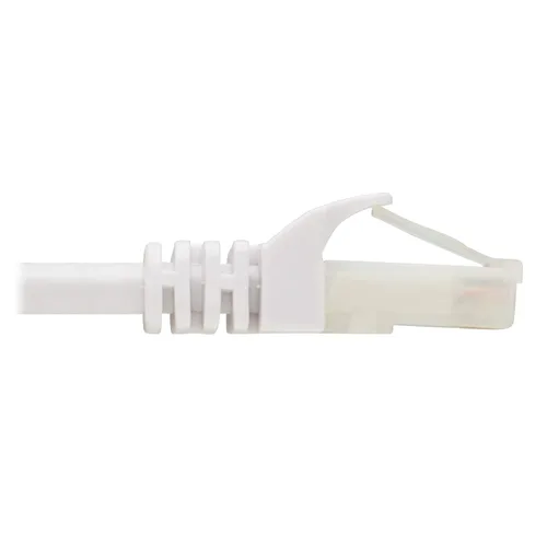 Vista 2 de TRIPP LITE, Safe-IT, cable Ethernet Cat6a, resistente a las bacterias, certificado 10G Snagless, UTP (RJ45 M/M), blanco, 14 pies/13.9 ft, garantía
