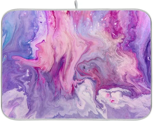 Vista 62 de Tapete de secado de platos súper absorbente, tapete de microfibra de secado rápido, 16 x 18 pulgadas, almohadilla de secado de platos de cocina