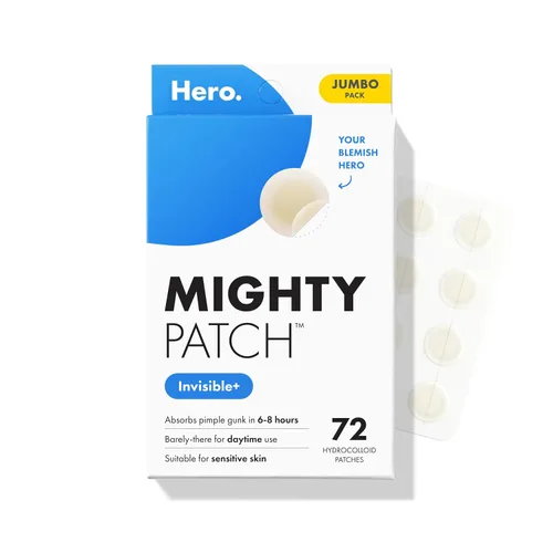 Vista 9 de Mighty Patch™ Invisible+ Patch - Parches hidrocoloides para acné invisibles de día para cubrir espinillas y marcas, pegatinas ultra finas para cara