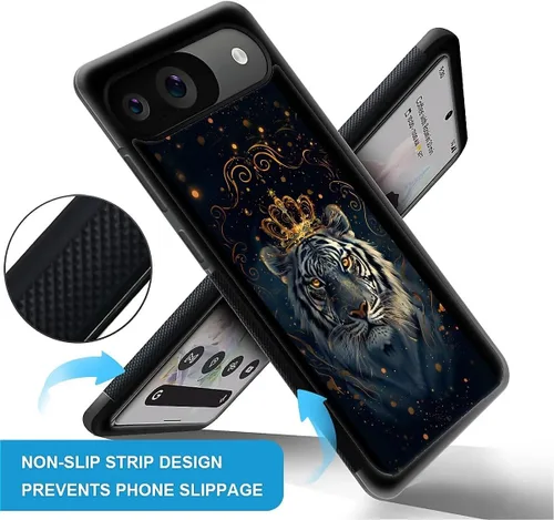 Vista 680 de Compatible con Google Pixel 4A 5G Mobile Case Creative Acrylic Panel trasero Silicona Protección Grip especialmente diseñado para Google Pixel 4A 5G