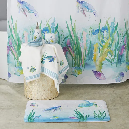 Vista 5 de SKL Home by Saturday Knight Ltd. Acuarela Ocean Lotion/Dispensador de jabón, multicolor