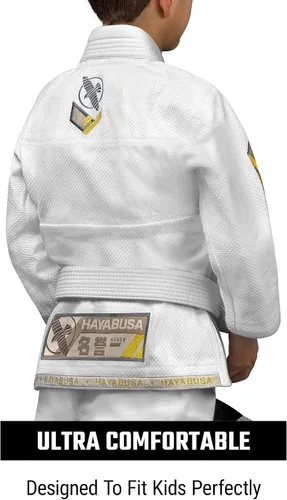 Vista 4 de Hayabusa Ascend Lightweight Jiu Jitsu Gi Kids