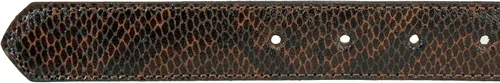 Vista 3 de Lucky Brand Women's Snakeskin Double Ring Belt with Comfortable Center Bar Buckle