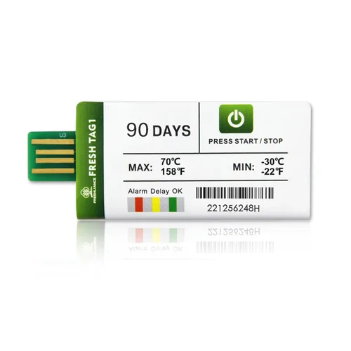 Vista 12 de Freshliance - Registrador de datos de temperatura desechable USB con 30000 puntos, informes PDF CSV automáticos de alta precisión, 7 días de uso