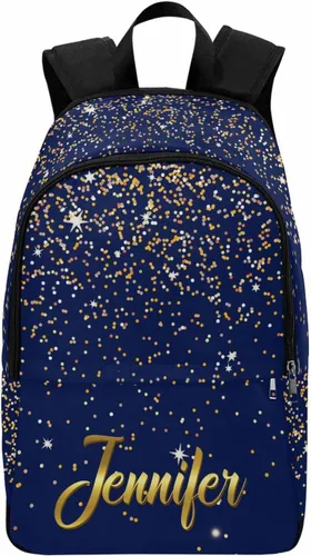Vista 11 de MyPupSocks Mochila escolar personalizada con nombre personalizado mochila unisex, Multi 00, Personalizado