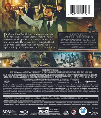 Vista 3 de Fantastic Beasts The Secrets of Dumbledore (Blu-ray)