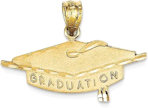 Vista 9 de Collar con dije de oro amarillo de 14 quilates para graduación, para ocasiones especiales, joyería fina para mujeres, regalos para ella