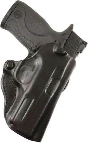 Vista 12 de DeSantis Funda de cuero OWB Mini Scabbard para pistolas y revólveres, funda de transporte abierta para hombres y mujeres, de extracción rápida