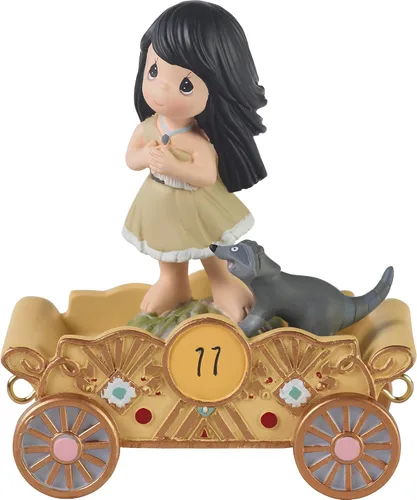 Vista 9 de Precious Moments Disney Figurina de Desfile de Cumpleaños – Blancanieves Edad 1 – Coleccionable de Regalo para el Primer Cumpleaños de Bebé Niña
