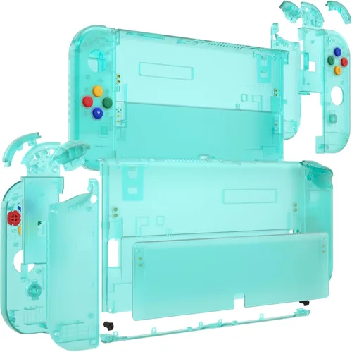 Vista 46 de eXtremeRate DIY Full Set Shell for Nintendo Switch OLED, Replacement Console Back Plate & Kickstand, Custom NS Controller Housing with Full Set