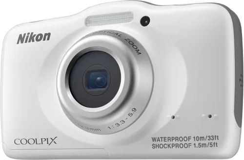 Vista 6 de Nikon COOLPIX S32 Cámara digital compacta a prueba de golpes impermeable - blanco