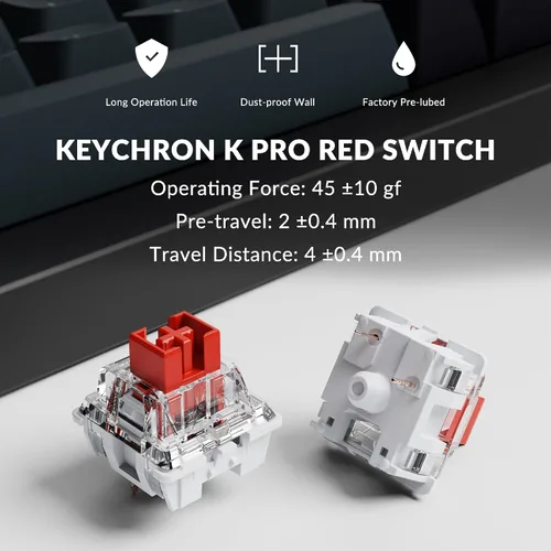 Vista 7 de Keychron Q1 Pro Teclado mecánico inalámbrico personalizado, QMKVIA programable de aluminio completo 75% diseño BluetoothRGB con cable