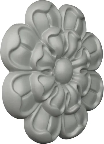 Vista 2 de Ekena Millwork ROS05X05BO Brontes Roseta Redonda, 5"OD x 5/8"P, Imprimado