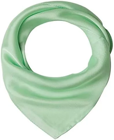 Vista 4 de Bellonesc - Bufandas cuadradas pequeñas de seda 100% seda para mujer, 21 x 21 pulgadas, bufandas de seda real para el cabello para mujer