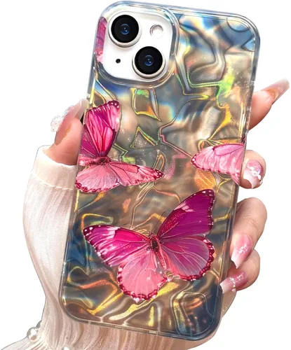 Vista 115 de I-MGAE-IN-AR Funda compacta para iPhone 11, diseño de mariposa, marco de protección de lente de cámara con diamante 3D, bonitas fundas protectoras