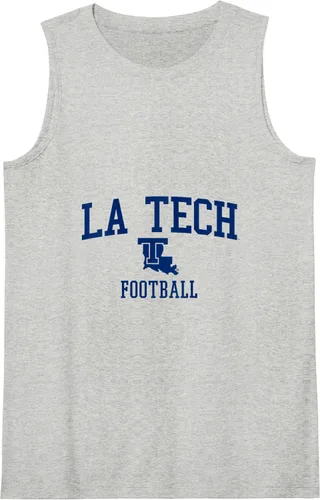 Vista 3 de Camiseta sin mangas de fútbol Louisiana Tech Bulldogs, Blanco