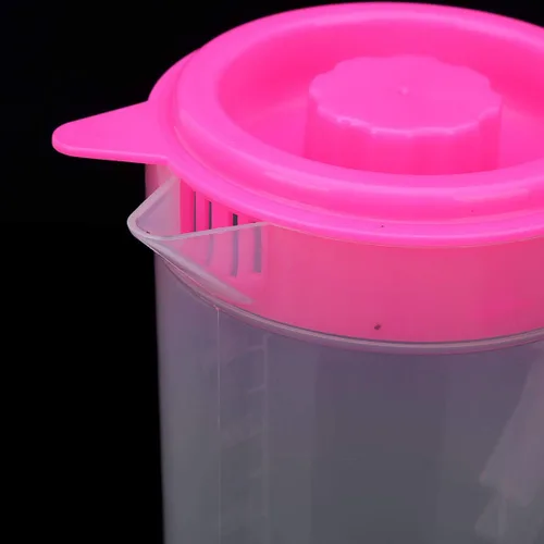 Vista 2 de Aislor Plastic Straining gallon pitcher,Dishwasher Safe Pink 1500ml