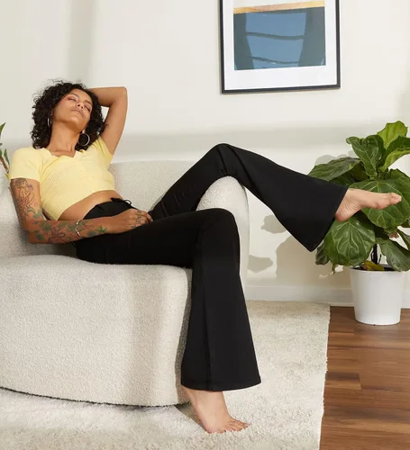 Vista 3 de GROTEEN Leggings acampanados para mujer, pantalones de yoga con corte de bota para mujer, pantalones de entrenamiento de cintura alta, pantalones