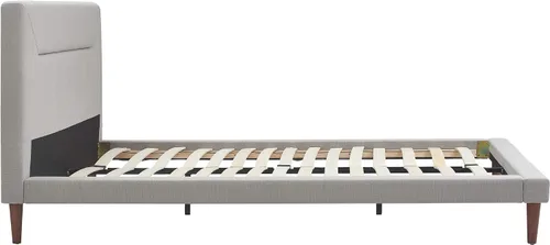 Vista 15 de Serta Sierra Collection - Cama de plataforma tapizada, diseño de perfil bajo, cabecera capitoné, tela texturizada suave, no requiere somier