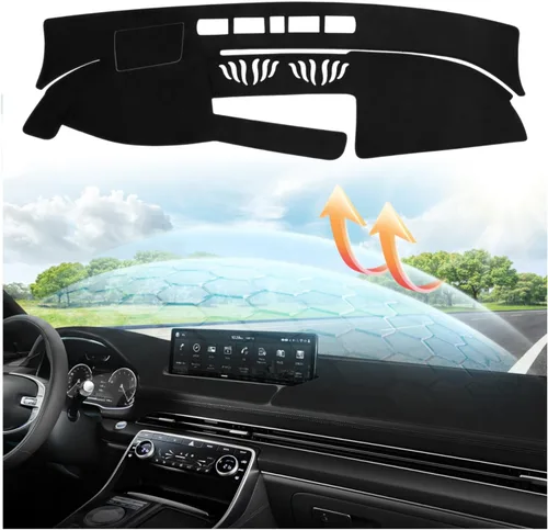 Vista 20 de CARTIST Cubierta de Tablero de Ajuste Personalizado para Chevy Chevrolet Silverado/GMC Sierra 1500 2014-2018, Silverado/GMC Sierra 2500HD 3500HD